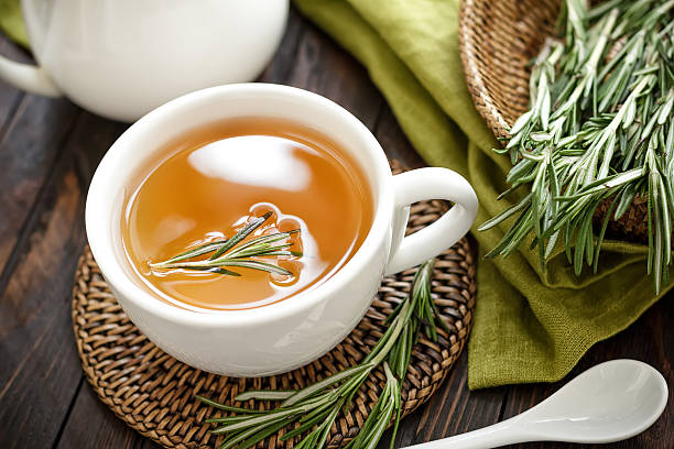 Cup of rosemary tea